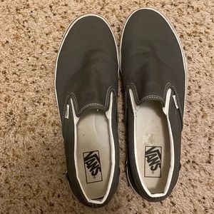 Men’s Gray slip on Vans